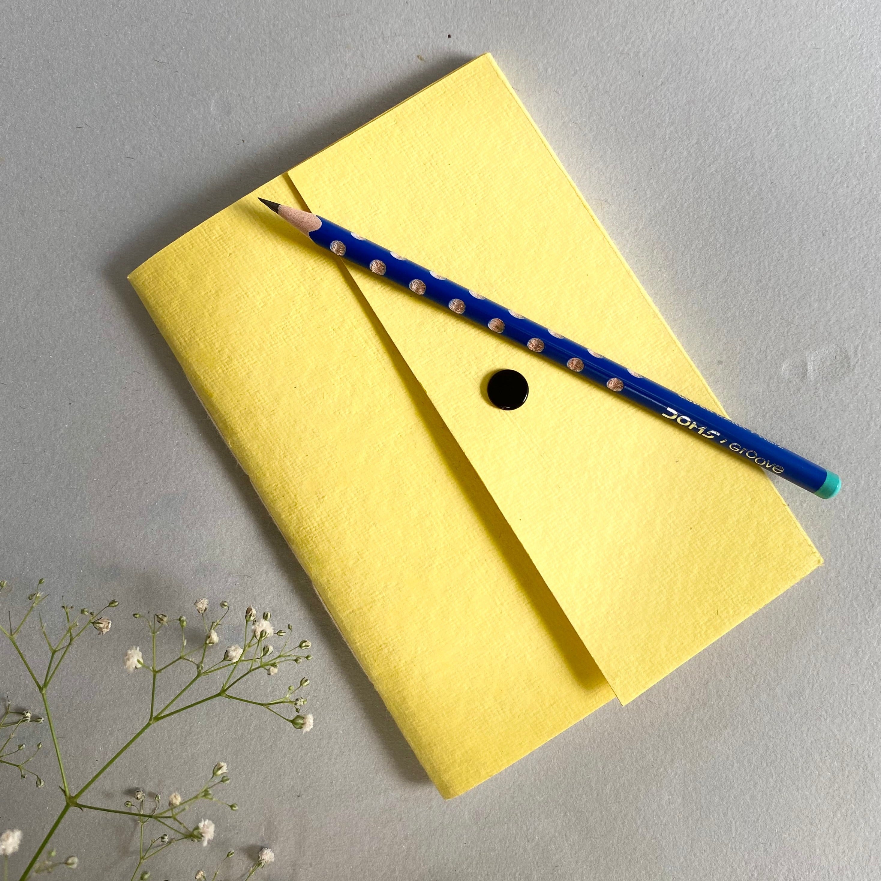 Handmade Button Notebook | Solid Color Journal | Button Notebook| Ruled ...